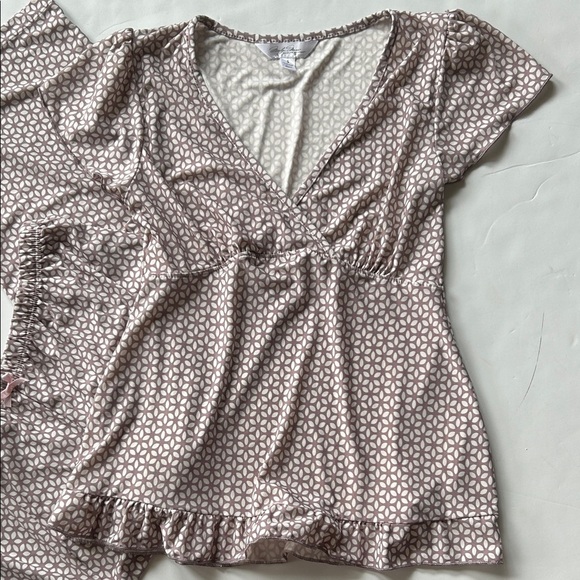 Marilyn Monroe Brown Patterned Pajama Set size S - Picture 1 of 4